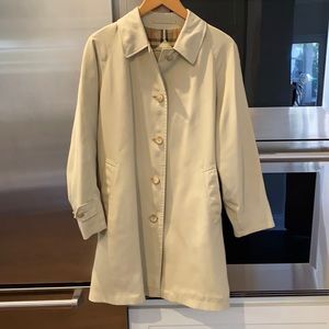 Burberry Brit tan khaki swing coat Size 8
